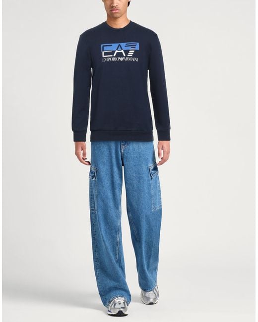 EA7 Blue Sweatshirts for men