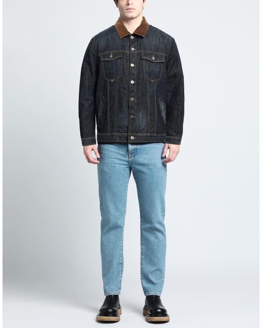 BARMAS Blue Denim Outerwear for men