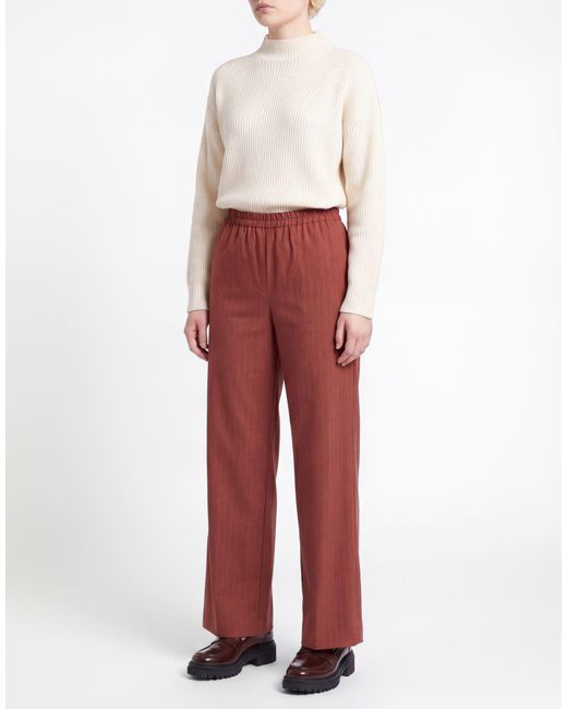 Niu Red Pants Polyester, Virgin Wool, Viscose, Elastane