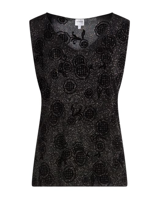 Armani Collezioni Black Top Acetate, Elastane