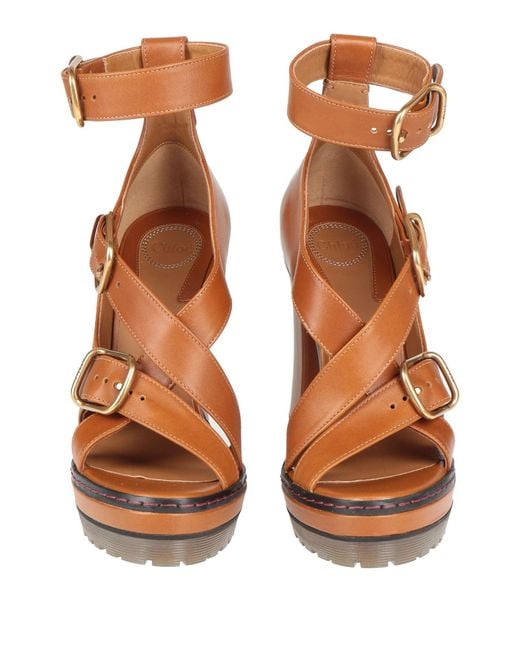 Chloé Brown Sandals