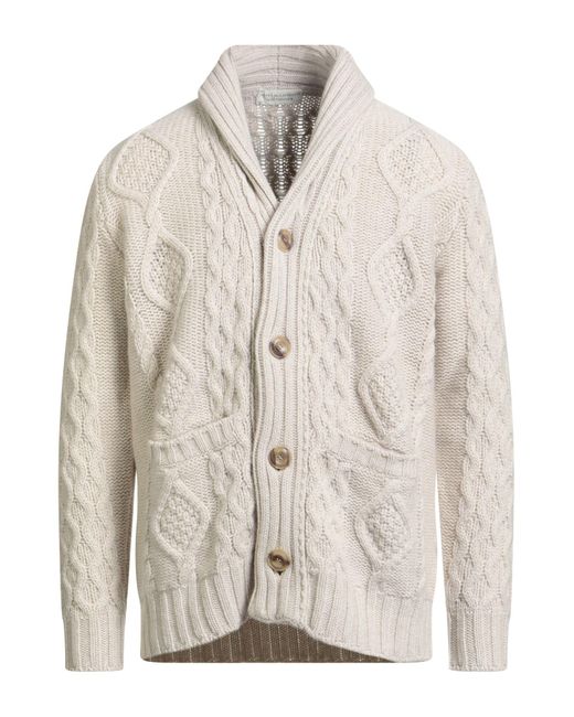 FILIPPO DE LAURENTIIS Strickjacke in White für Herren