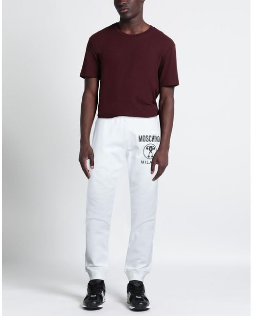 Moschino White Trouser for men