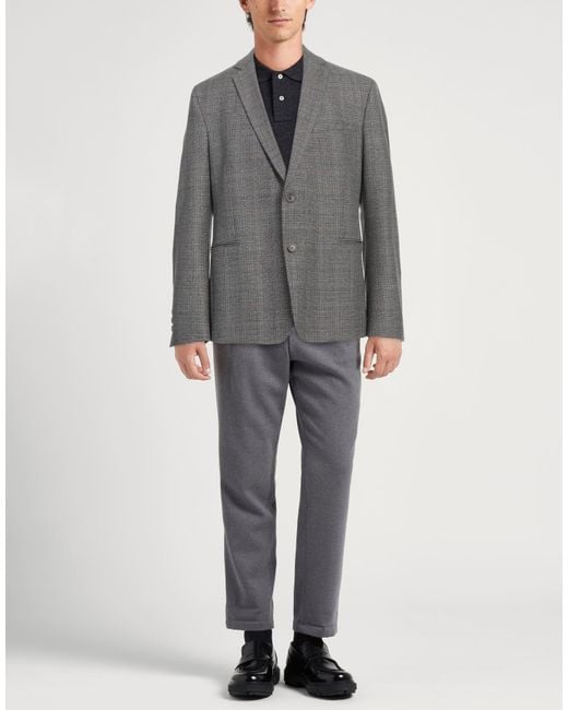 Drykorn Gray Blazer Recycled Polyester, Viscose, Elastane for men