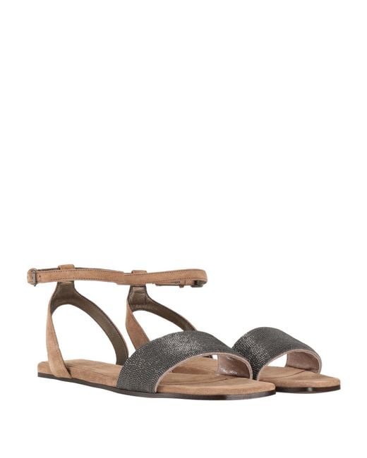 Brunello Cucinelli White Sandals