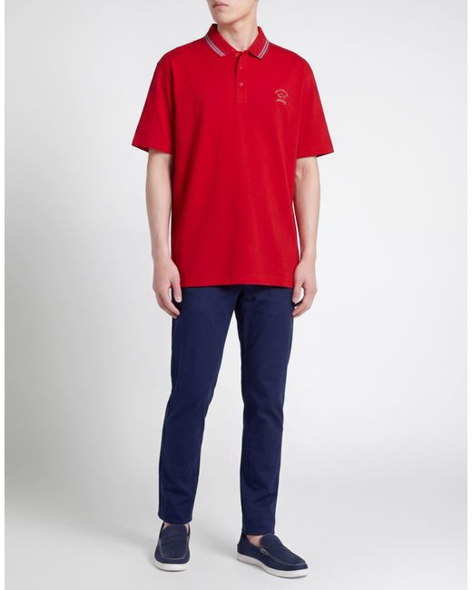 Paul & Shark Red Polo Shirt for men