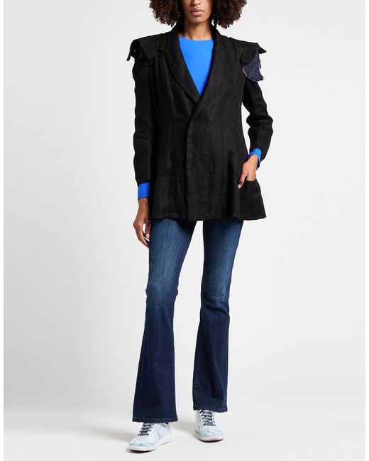 Yohji Yamamoto Black Blazer Linen