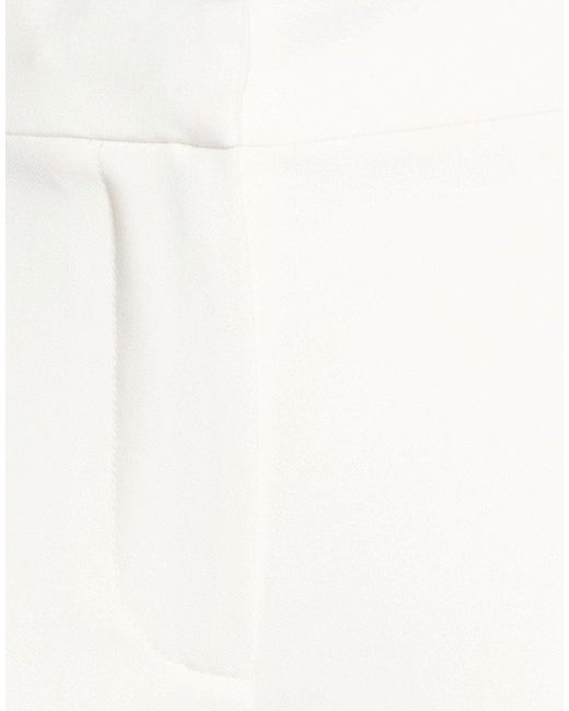J.W. Anderson White Ivory Pants Polyester, Wool, Elastane