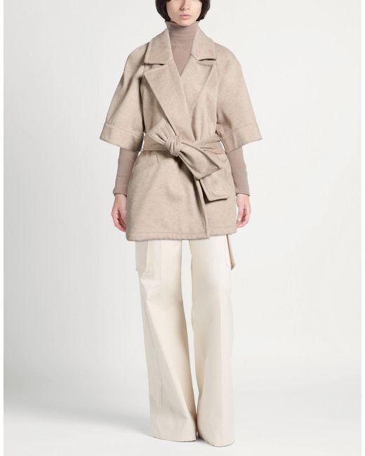Please Natural Coat Polyester, Viscose