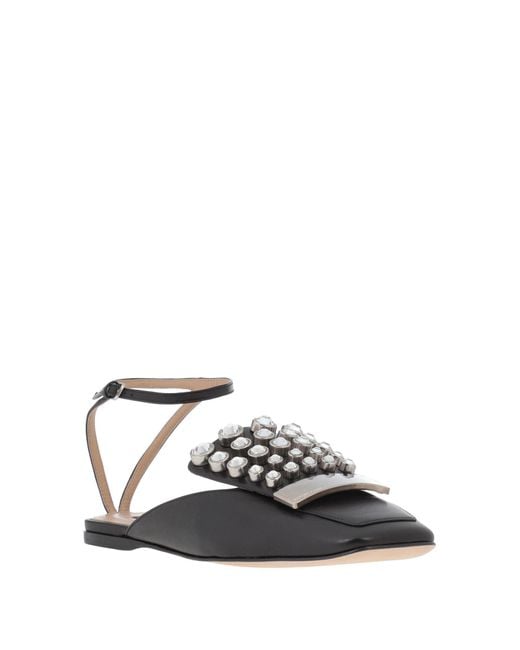 Sergio Rossi Black Ballet Flats