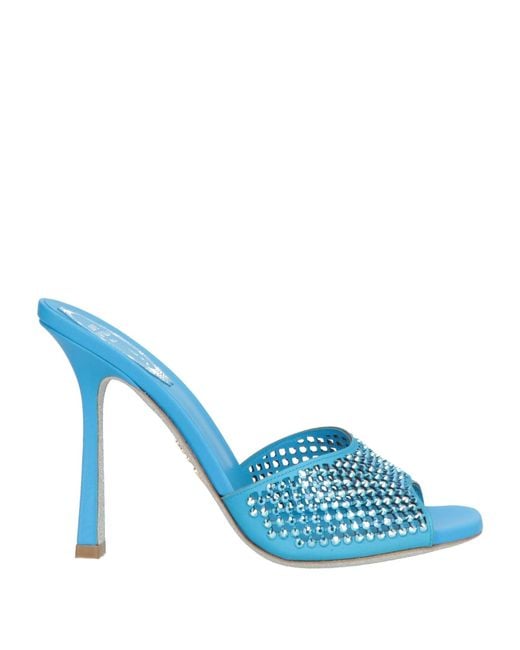 Rene Caovilla Blue Sandals