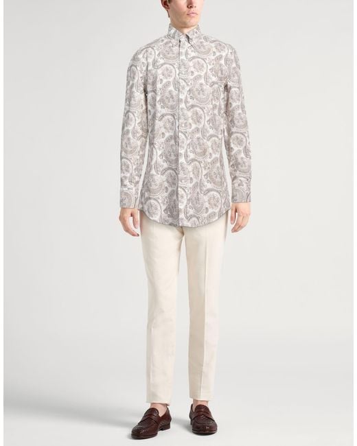 Brunello Cucinelli White Shirt for men