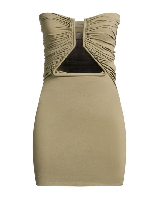Rick Owens Green Mini Dresses