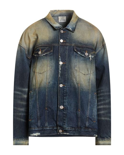 Vetements Blue Denim Outerwear Cotton for men