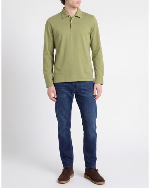 Roy Rogers Green Polo Shirt for men