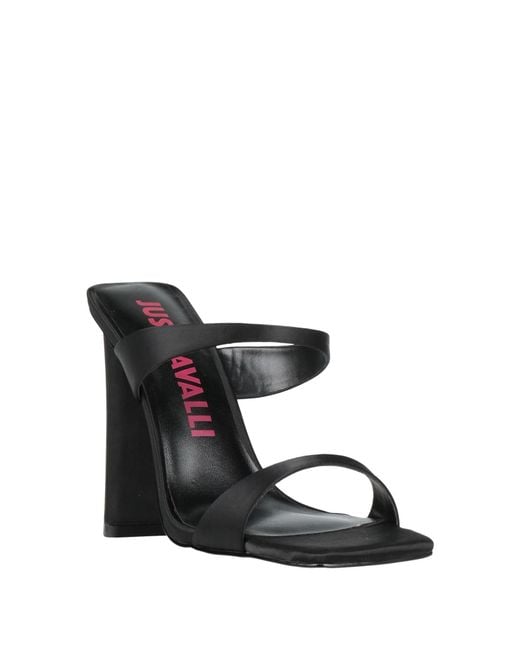 Just Cavalli Black Sandals