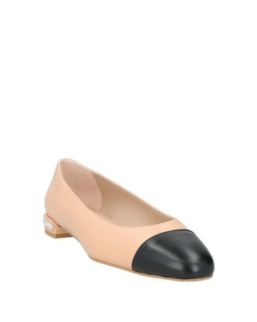 Stuart Weitzman Natural Blush Ballet Flats Leather