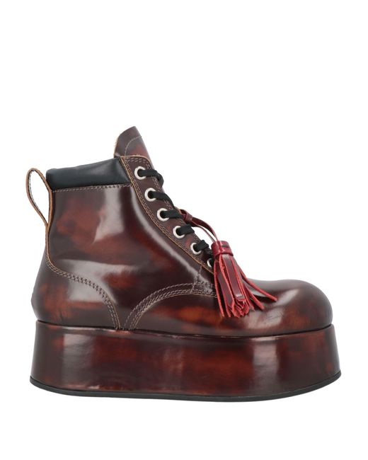 Marni Brown Ankle Boots