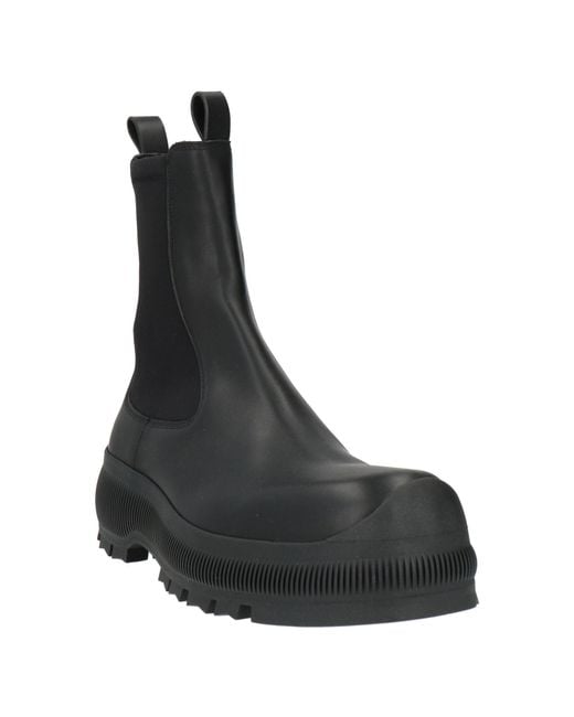 Jil Sander Black Ankle Boots for men