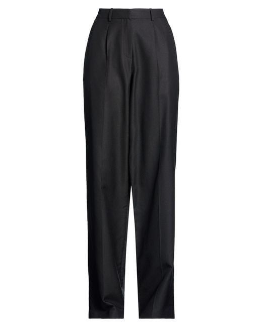 Magda Butrym Black Pants Wool, Elastane