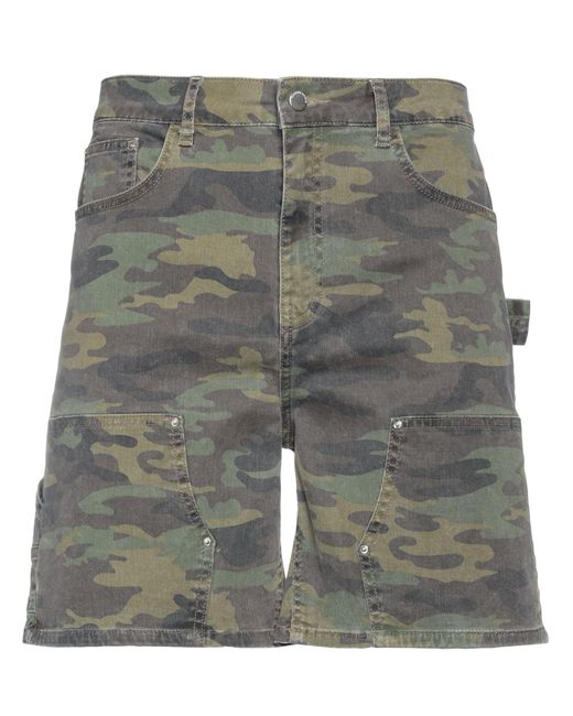 FLANEUR HOMME Gray Denim Shorts for men