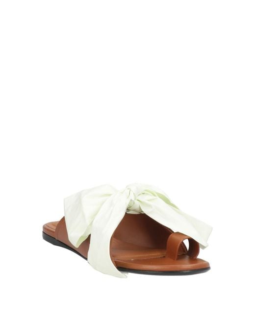 High Brown Thong Sandal
