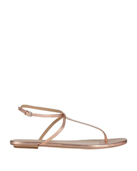 Sergio Rossi Natural Thong Sandals