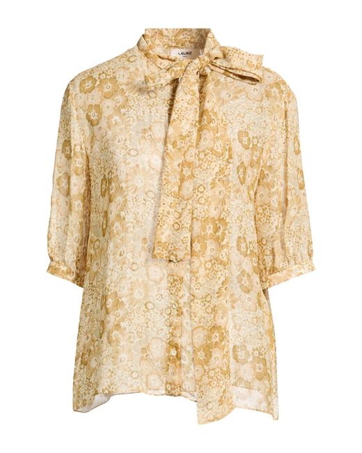 Céline Shirt Viscose, Metallic Polyester