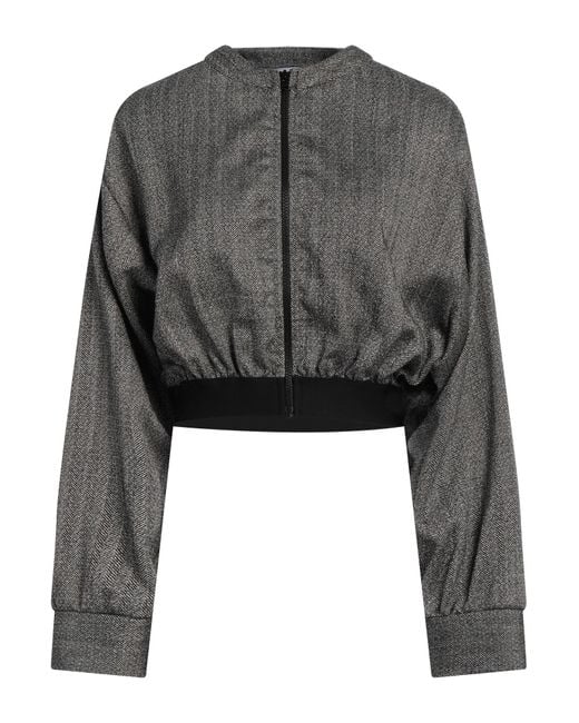 Gaelle Paris Gray Jacket Polyester, Viscose, Elastane