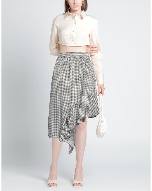 Designers Remix Gray Midi Skirt