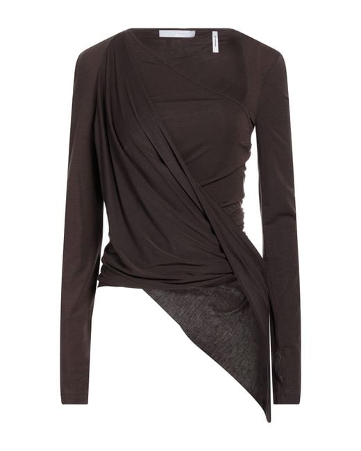 Helmut Lang Black Top Lyocell, Elastane