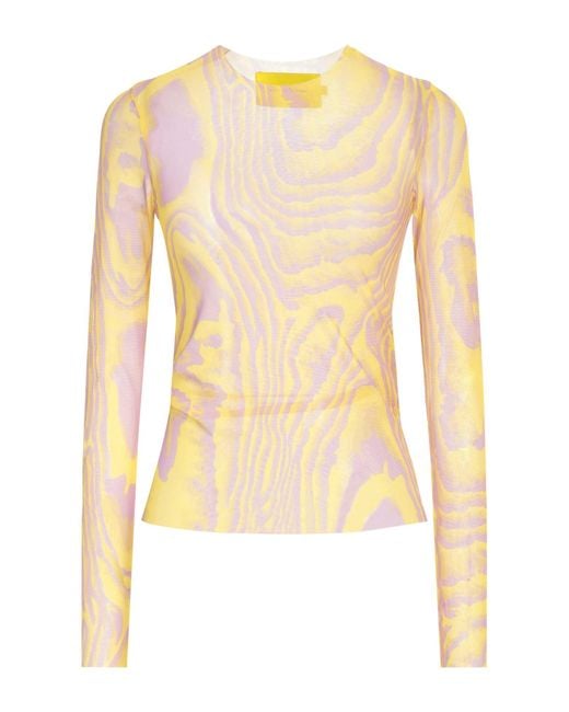 Marques'Almeida Yellow Top Recycled Polyester, Elastane