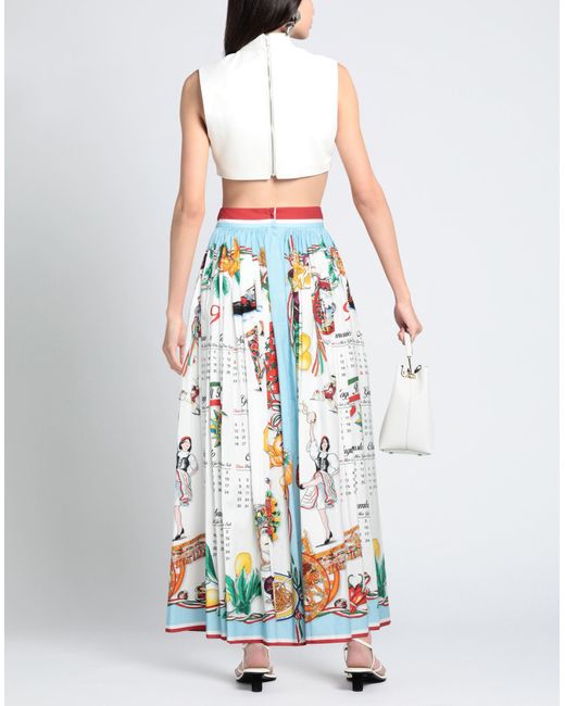 Dolce & Gabbana White Maxi Skirt