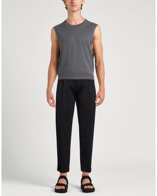 Berwich Black Pants Viscose, Polyester, Elastane for men