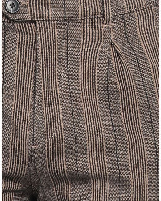 Jack & Jones Gray Pants Cotton, Recycled Polyester, Elastane for men