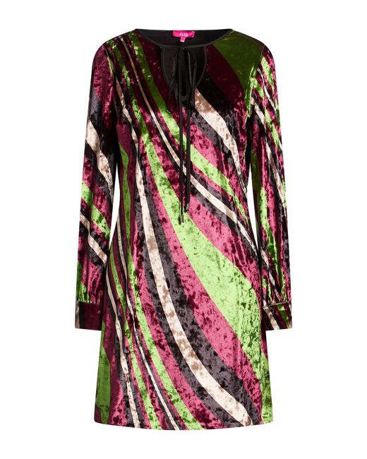 Éclà Multicolor Mini Dress Polyester, Elastane
