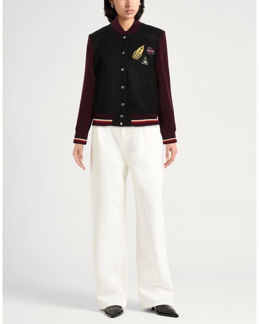 Maison Kitsuné Black Jacket Wool, Polyamide