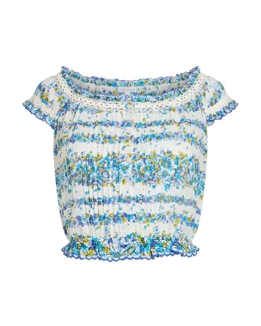 Poupette Blue Top Cotton