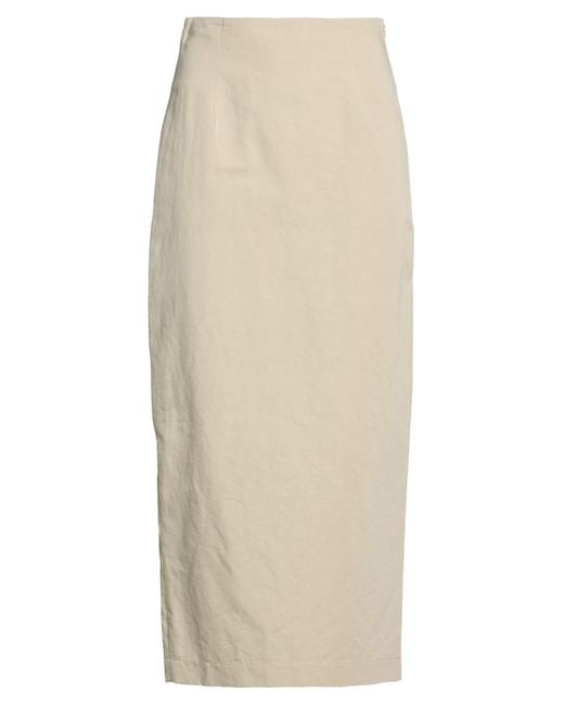 Gentry Portofino Natural Maxi Skirt Cotton, Linen