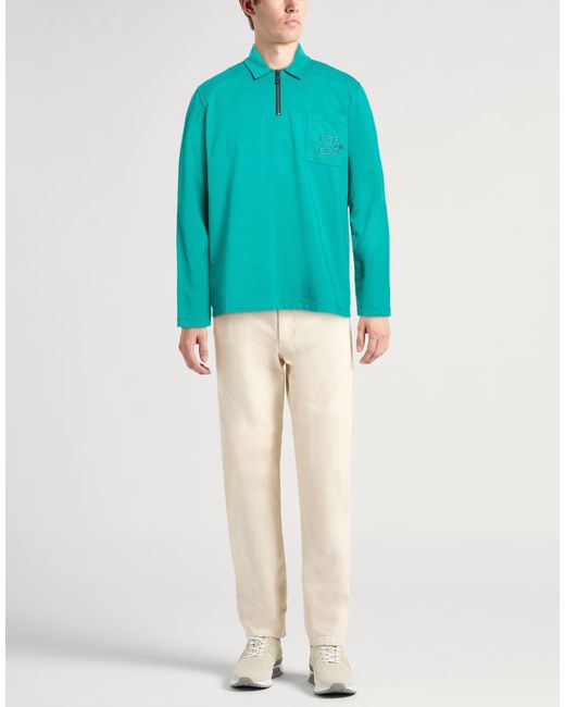 Kiton Blue Sweatshirt Cotton, Elastane for men