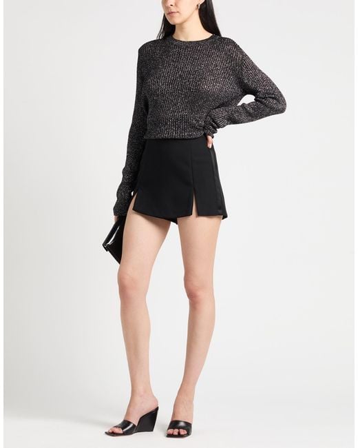 Soallure Black Shorts & Bermuda Shorts Polyester