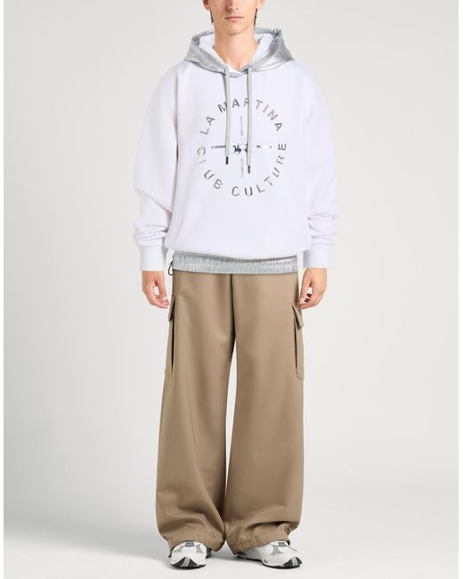 La Martina White Sweatshirts for men