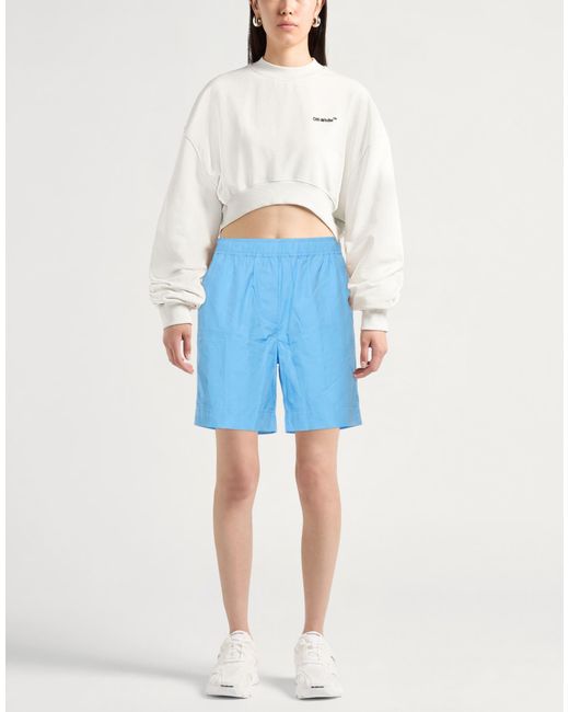 Sundek Blue Azure Shorts & Bermuda Shorts Cotton