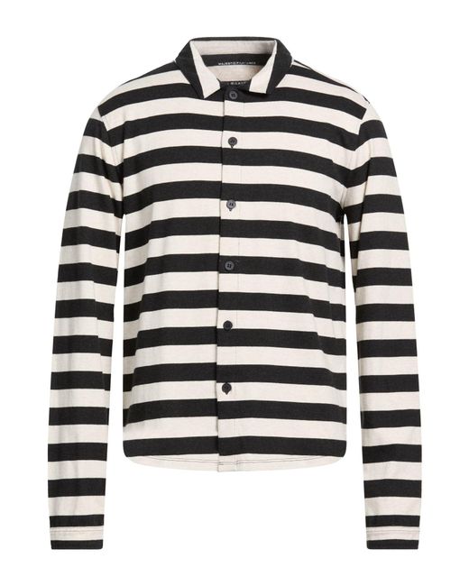 Majestic Filatures Blue Charcoal Shirt Cotton for men