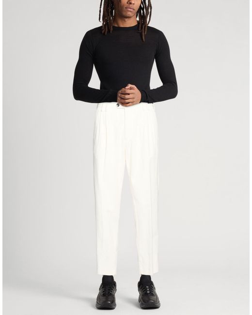 Michael Coal White Pants Cotton for men