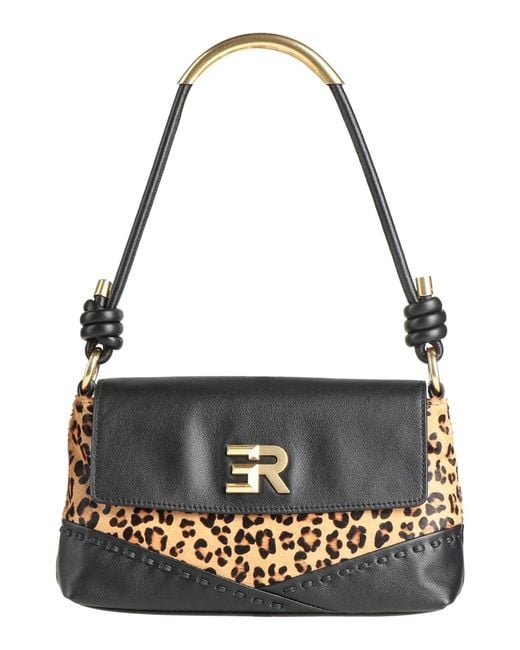 ERMANNO FIRENZE Black Handbag Cow Leather