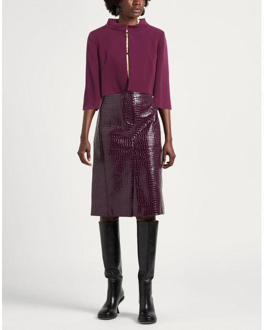 Gai Mattiolo Purple Jacket Polyester, Elastane