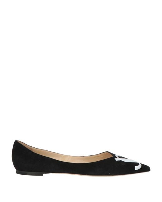 Jimmy Choo Black Ballet Flats
