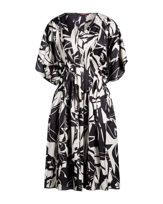 High Black Midi Dress