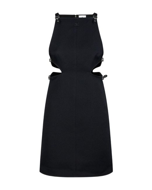 Courreges Black Mini-Kleid